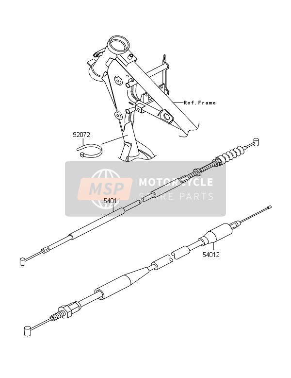 Kawasaki KX65 2007 Cables para un 2007 Kawasaki KX65