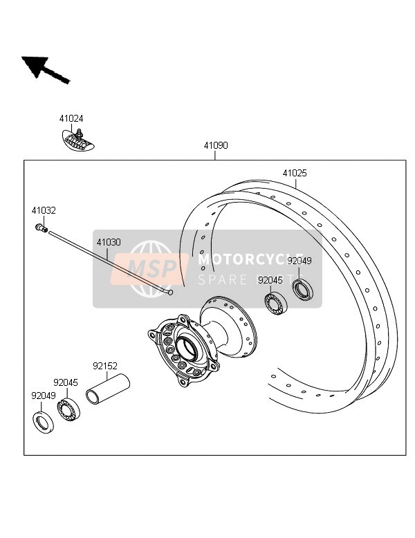 Kawasaki KX125 2007 Partes opcionales para un 2007 Kawasaki KX125