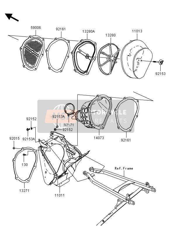 Kawasaki KX250F 2007 LUFTFILTER für ein 2007 Kawasaki KX250F