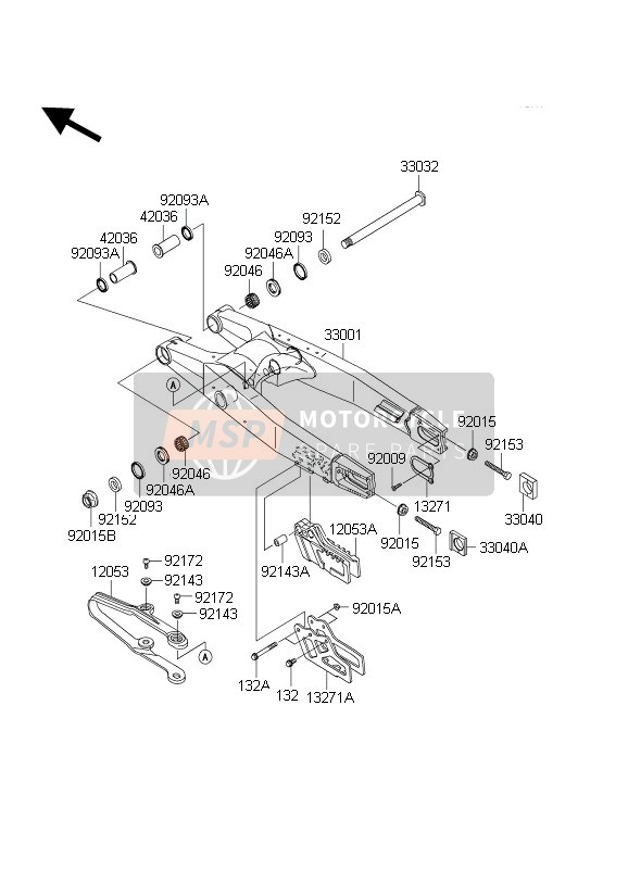 330010002458, ARM-COMP-SWING,P.Silver, Kawasaki, 0