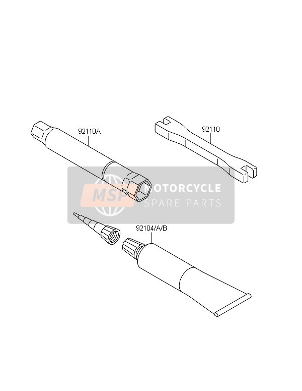 Kawasaki KX250F 2008 Outils des propriétaires pour un 2008 Kawasaki KX250F