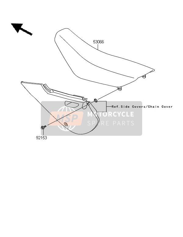 Kawasaki KLX110 2009 Asiento para un 2009 Kawasaki KLX110