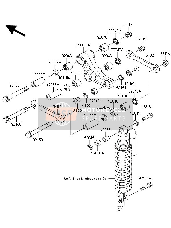 Kawasaki KX85 SW & LW 2010 Suspension for a 2010 Kawasaki KX85 SW & LW