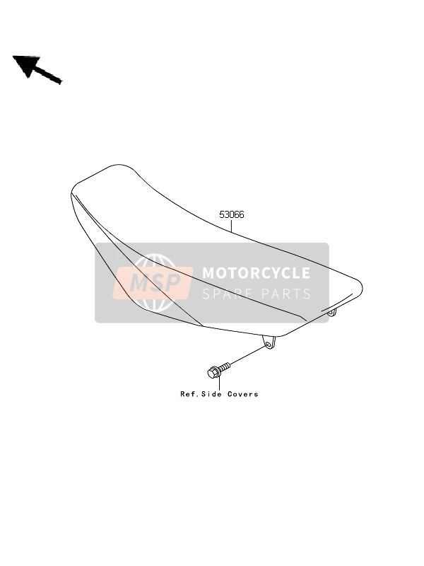 Kawasaki KX85 SW & LW 2011 Zadel voor een 2011 Kawasaki KX85 SW & LW