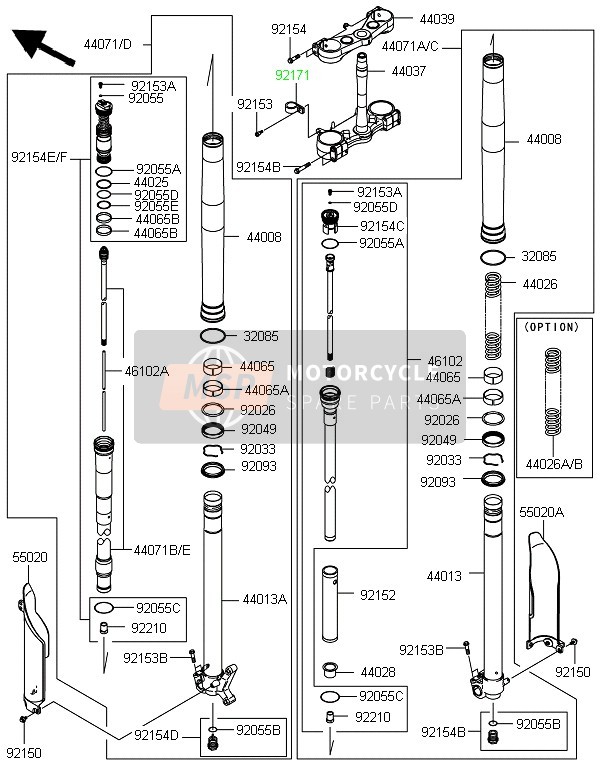 440710864, DAMPER-ASSY, Rh, Kawasaki, 0