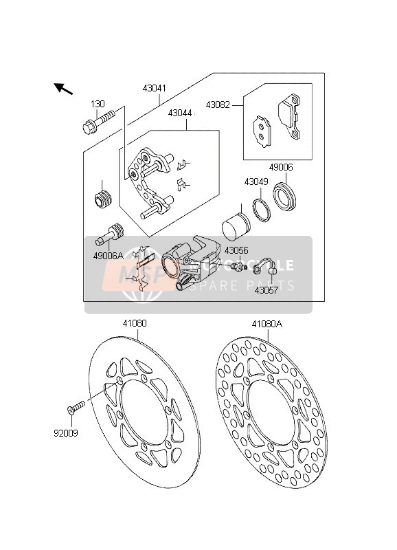 921451260, Ressort KX80 X2, Kawasaki, 2