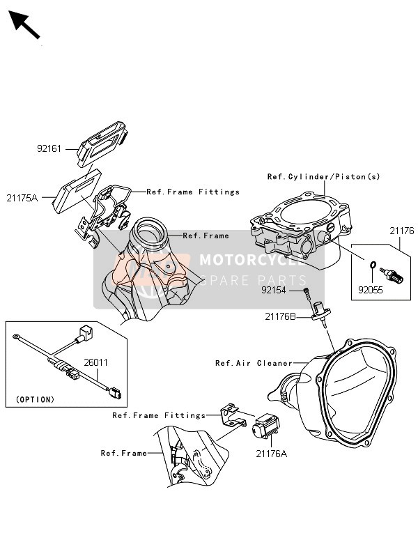 Kawasaki KX450F 2014 Fuel Injection for a 2014 Kawasaki KX450F