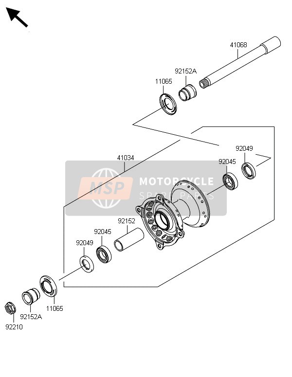 Kawasaki KX450F 2014 Spare Parts - MSP