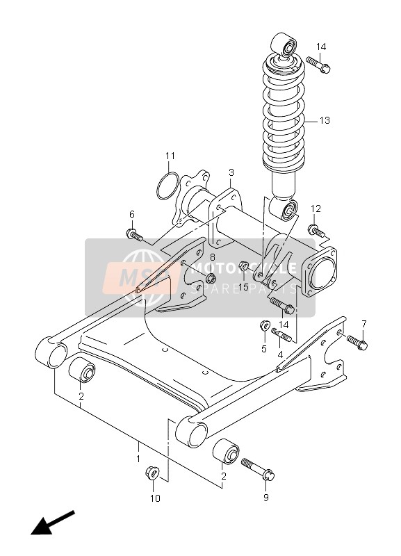 0910310064, Tornillo 10X90, Suzuki, 2