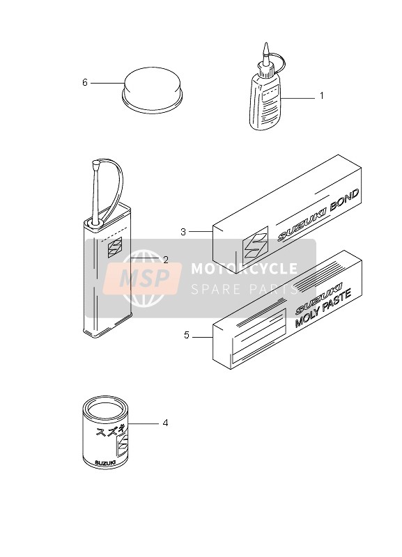 9900031140THR, Pate A Joint 1207B BLACK1X100G, Suzuki, 3