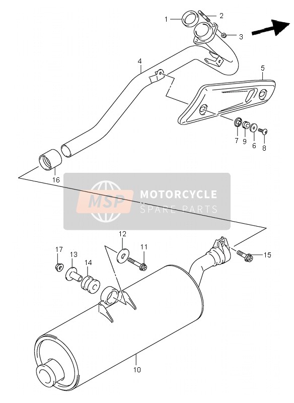 1415021G00, Pipe, Exhaust, Suzuki, 0