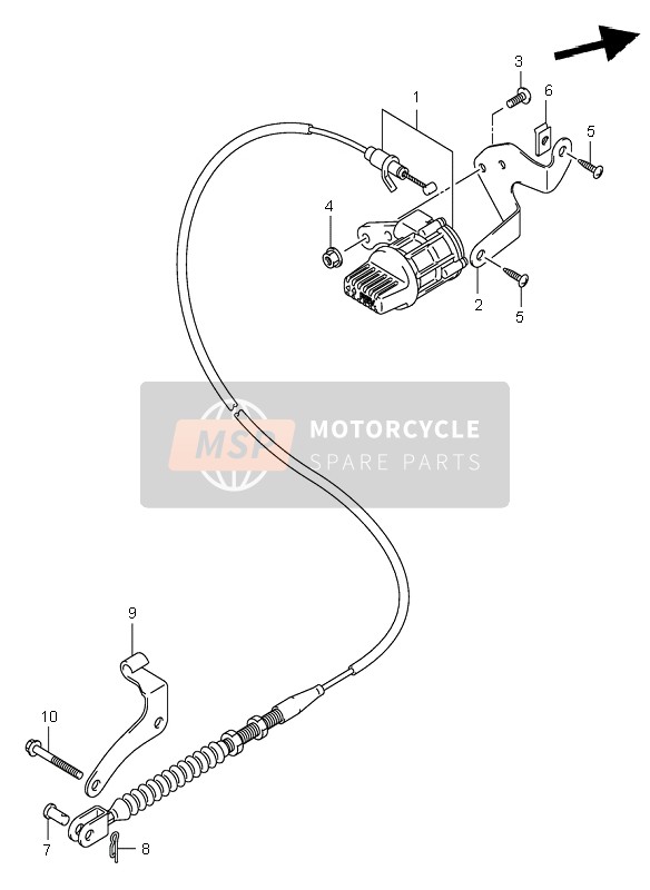 5794121G00, Halteblech, Suzuki, 0