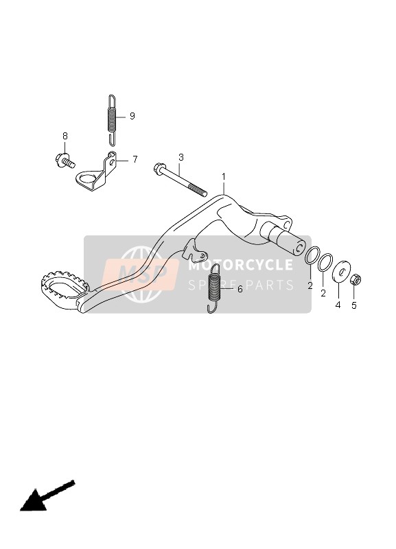 Suzuki LT-Z400(Z) QUADSPORT 2009 Rear Brake for a 2009 Suzuki LT-Z400(Z) QUADSPORT