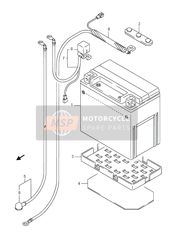 Suzuki LT-A400F(Z) KINGQUAD ASi 4x4 2013 Battery for a 2013 Suzuki LT-A400F(Z) KINGQUAD ASi 4x4