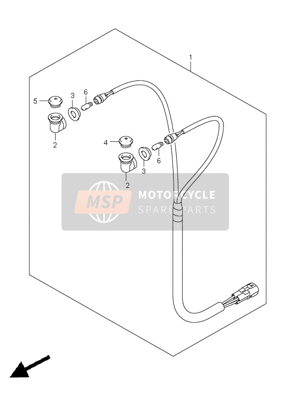 Suzuki LT-Z250 QUADSPORT 2009 Pilot Lamp for a 2009 Suzuki LT-Z250 QUADSPORT