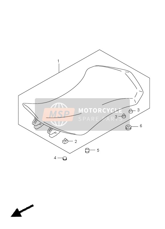 Suzuki LT-Z250 QUADSPORT 2009 Posto A Sedere per un 2009 Suzuki LT-Z250 QUADSPORT