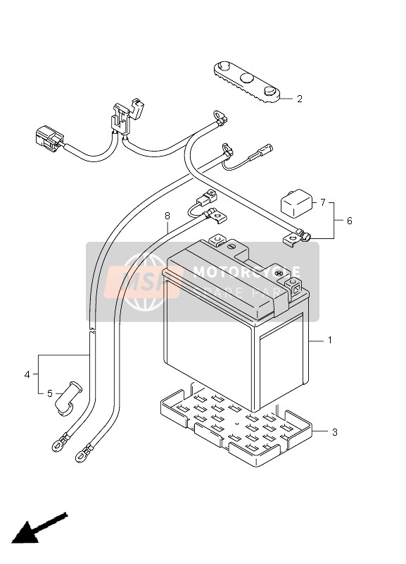 3361031G01LCP, Batterie FTZ16-BS, Suzuki, 0