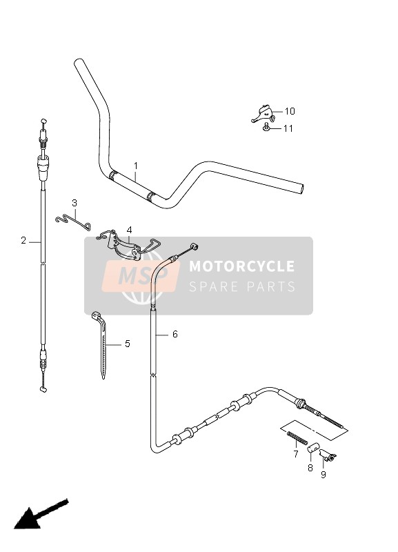 5611131G20, Lenker, Suzuki, 0