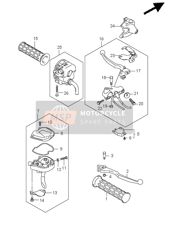 5743104F00, .Bolt, Brake Lever Pivot, Suzuki, 3