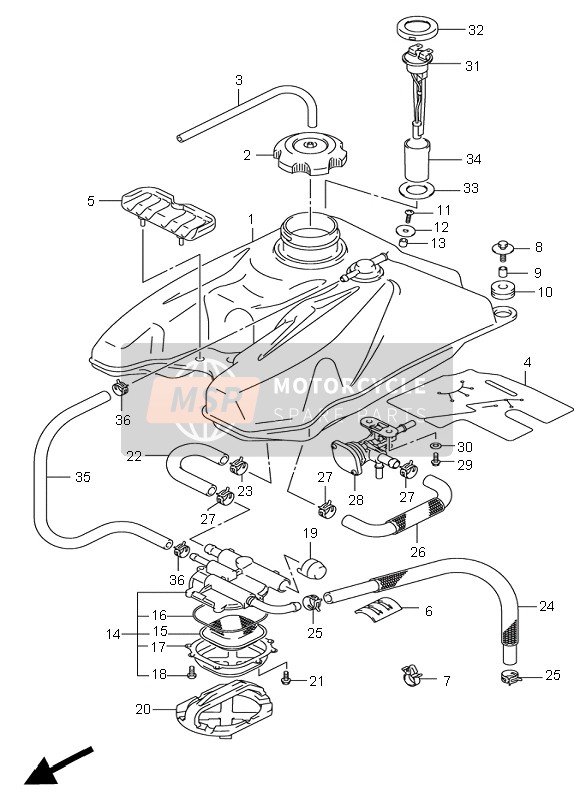 4430045G21, Cock Assy,Fuel No.2, Suzuki, 0