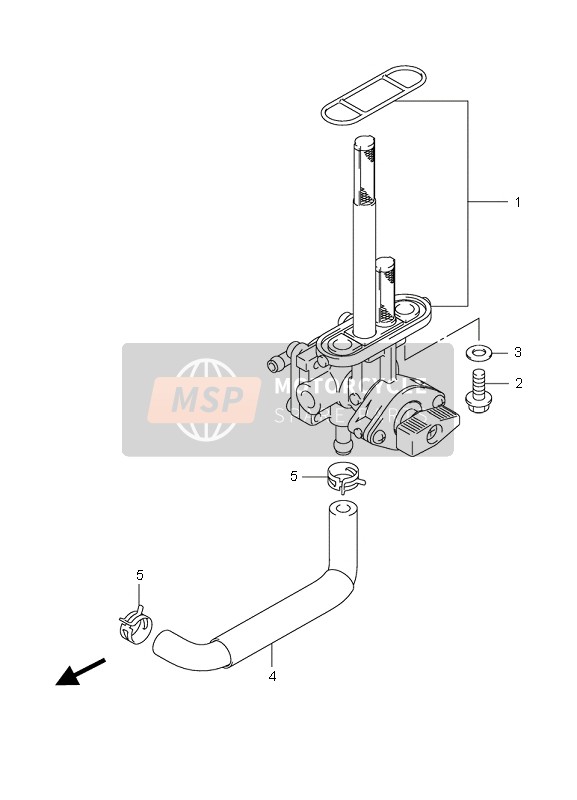 4430008H11, Rubinetto Carburante, Suzuki, 3