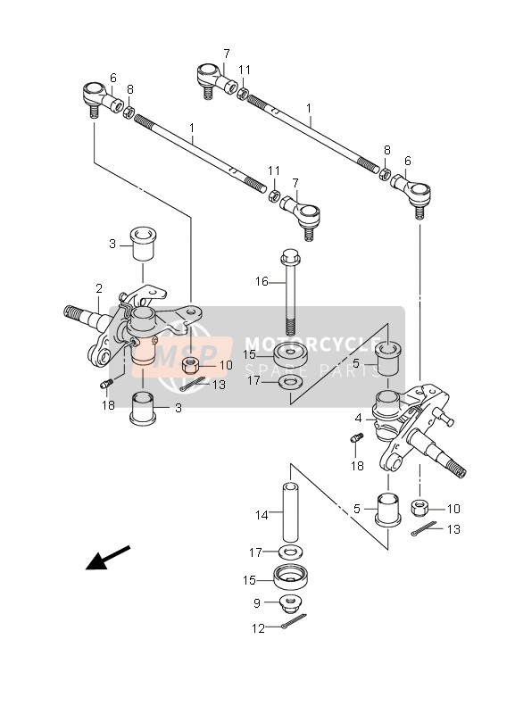 5128321G00, Nut, TIE-ROD Rh, Suzuki, 2