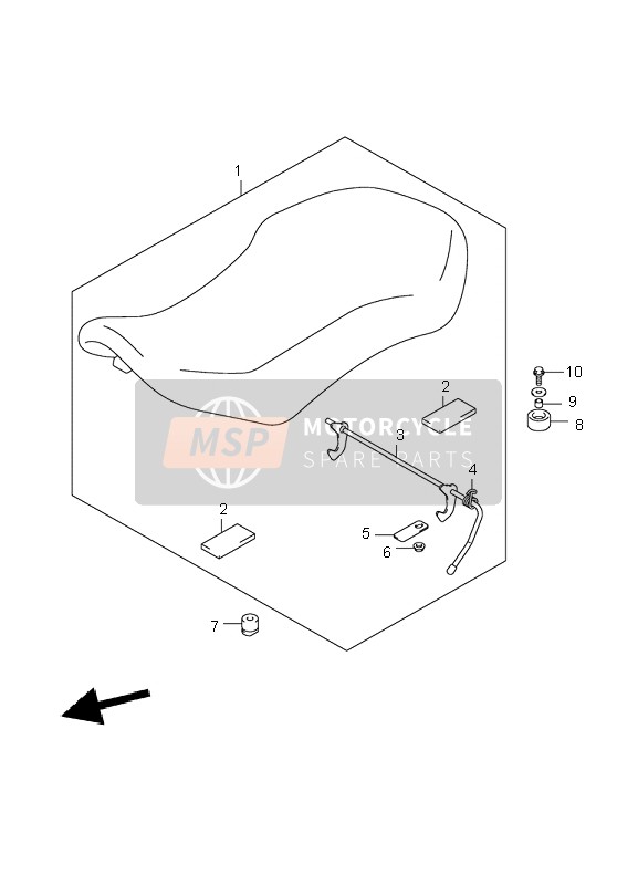 4521043G00, Lampadina Comp Seduta Chiusura, Suzuki, 0