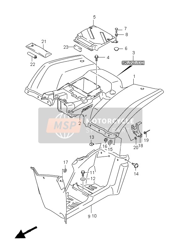 5334138F01, Washer, Footrest Side, Suzuki, 2