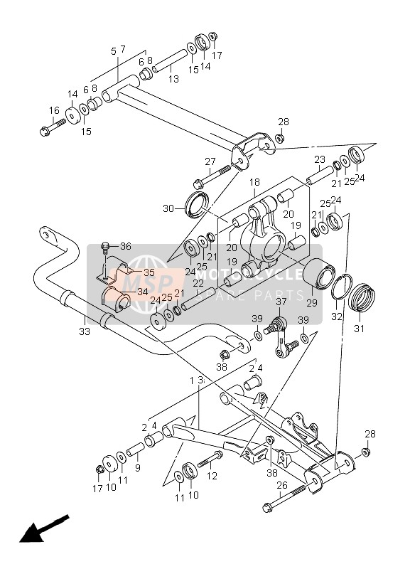 6165131G10, Bar, Rr Stabilizer, Suzuki, 1