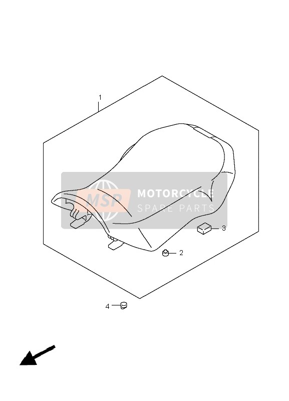 4514931G10, Cushion, Suzuki, 2