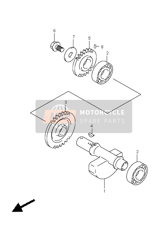 Suzuki LT-A400 KINGQUAD 4x2 2009 Crank Balancer for a 2009 Suzuki LT-A400 KINGQUAD 4x2