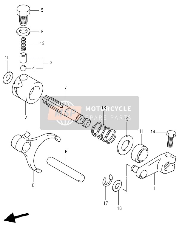 Suzuki LT-A500F QUADMASTER 2001 Gear Shifting (2) for a 2001 Suzuki LT-A500F QUADMASTER