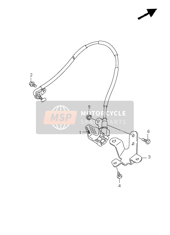 Suzuki LT-Z400(Z) QUADSPORT 2010 Cavo inverso per un 2010 Suzuki LT-Z400(Z) QUADSPORT