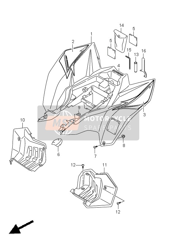 Rear Fender (LT-Z400)