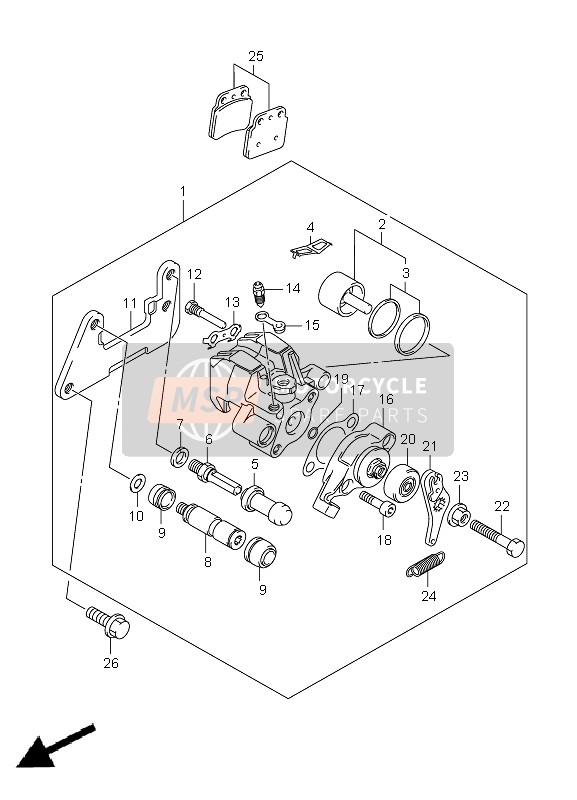 BREMSSATTEL HINTEN