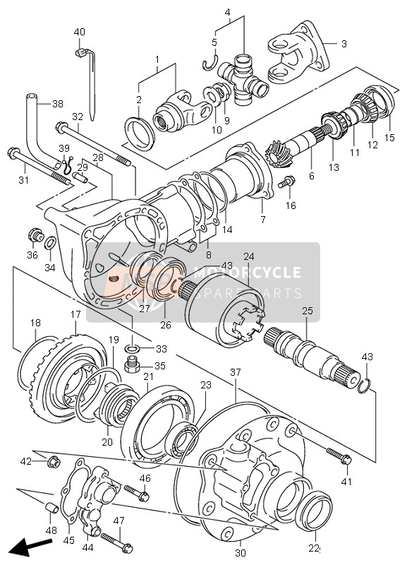 2737119B01, Dog, Fr Dif Lock Sliding, Suzuki, 0