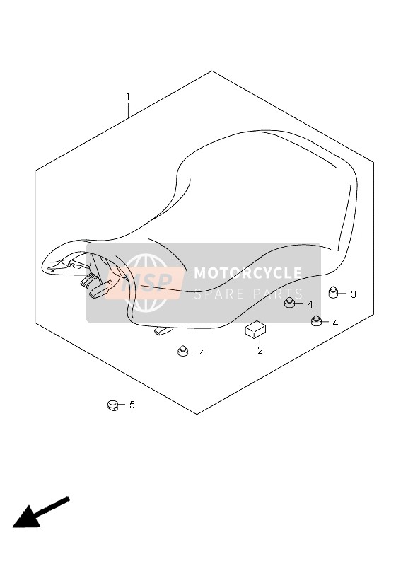 Suzuki LT-A500XP(Z) KINGQUAD AXi 4x4 2010 Posto A Sedere per un 2010 Suzuki LT-A500XP(Z) KINGQUAD AXi 4x4