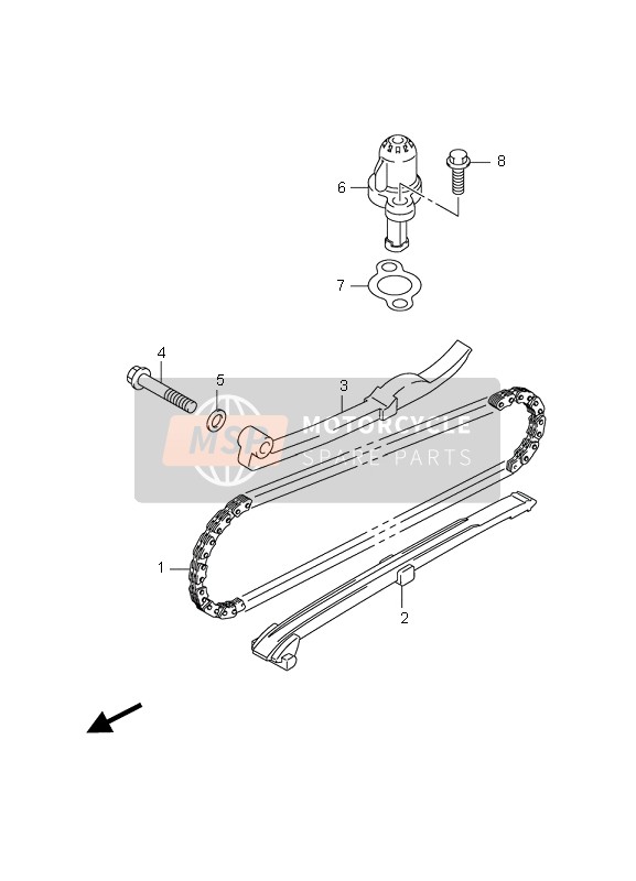 Suzuki LT-Z90 4T QUADSPORT 2010 Cam Chain for a 2010 Suzuki LT-Z90 4T QUADSPORT