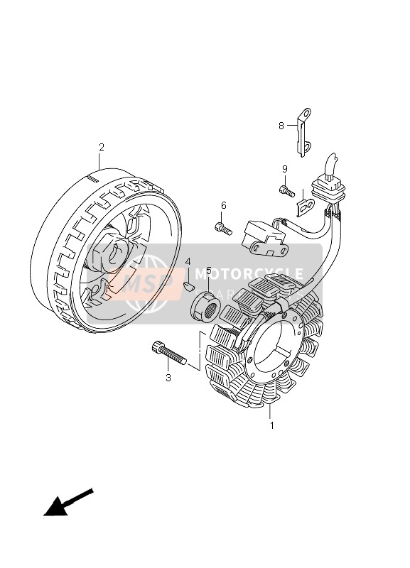 3237111H00, Clamp,Magneto Lead, Suzuki, 1