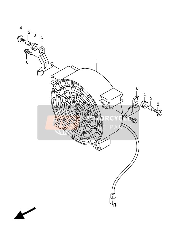 Suzuki LT-A400F KINGQUAD ASi 4X4 2010 Ventilateur pour un 2010 Suzuki LT-A400F KINGQUAD ASi 4X4