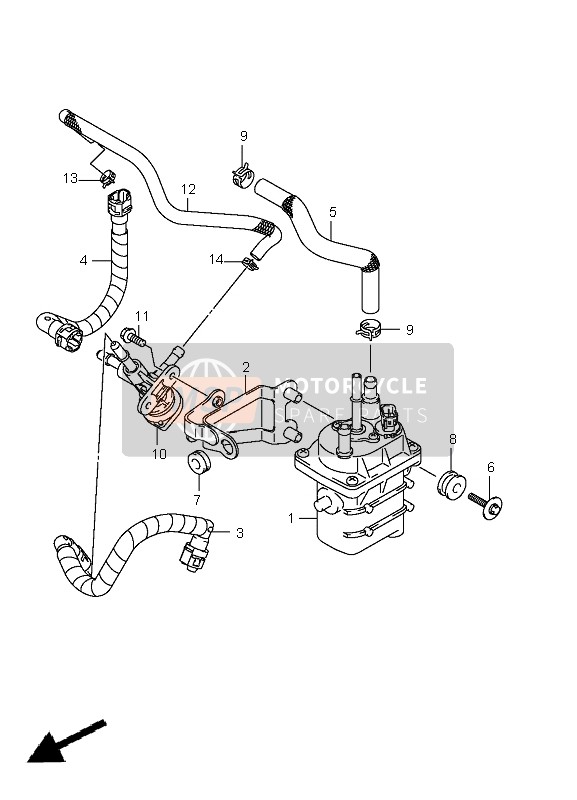 Suzuki LT-A400 KINGQUAD 4x2 2010 Bomba de combustible para un 2010 Suzuki LT-A400 KINGQUAD 4x2