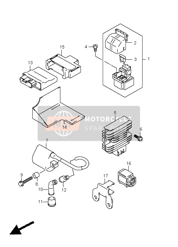 Suzuki LT-A400 KINGQUAD 4x2 2010 Electrical for a 2010 Suzuki LT-A400 KINGQUAD 4x2