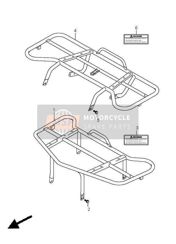 Suzuki LT-A400 KINGQUAD 4x2 2010 Carrier for a 2010 Suzuki LT-A400 KINGQUAD 4x2