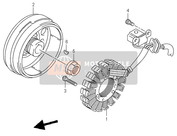 Suzuki LT-F250 OZARK 2002 Imanes para un 2002 Suzuki LT-F250 OZARK