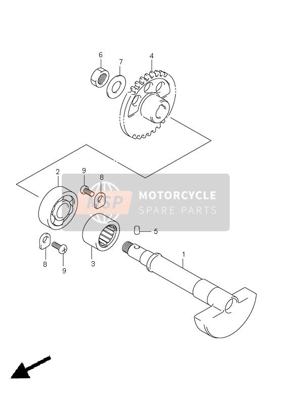 Suzuki LT-R450(Z) QUADRACER 2011 Crank Balancer (LT-R450) for a 2011 Suzuki LT-R450(Z) QUADRACER