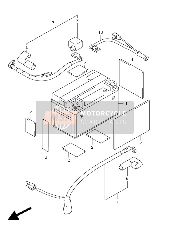 3382045G00, Wire, Battery Plus, Suzuki, 2