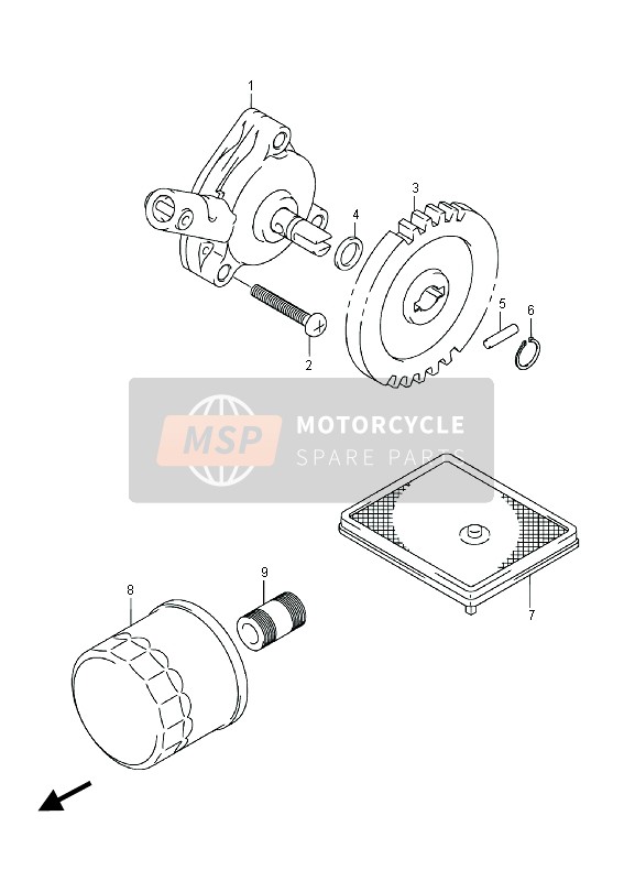 Suzuki LT-A500XP(Z) KINGQUAD AXi 4x4 2014 Oil Pump for a 2014 Suzuki LT-A500XP(Z) KINGQUAD AXi 4x4