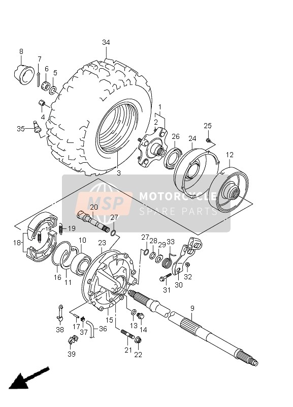 5542145F00, Spring,  Brake Shoe, Suzuki, 0