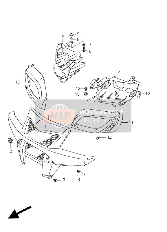 KÜHLERGRILL VORNE (LT-A750XZ P28)