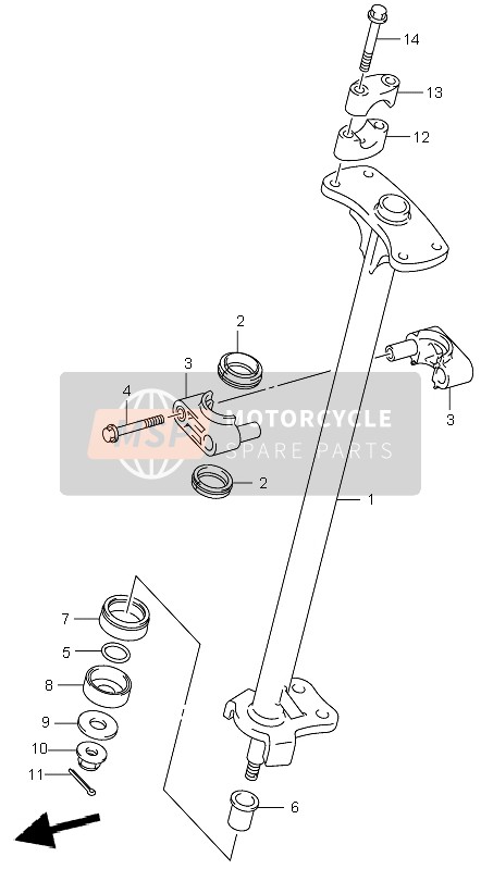 5621109F00291, Halter. Griff, Suzuki, 1